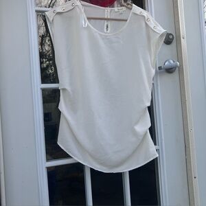 Beautiful blouse with gold buttons fresh and feminine blouse